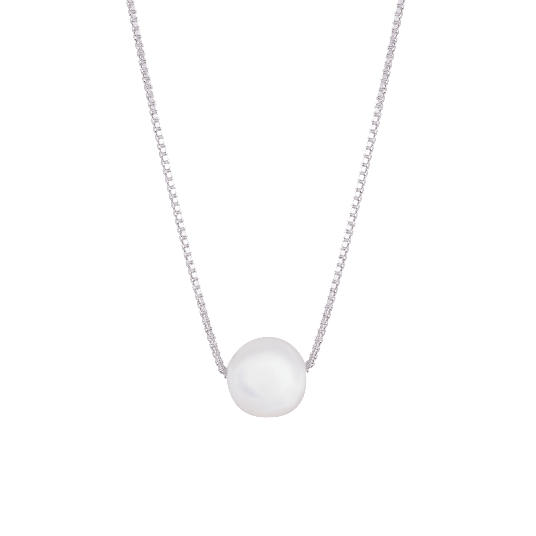 Pearl Forward necklace for women in 925 silver - YANA SILVER