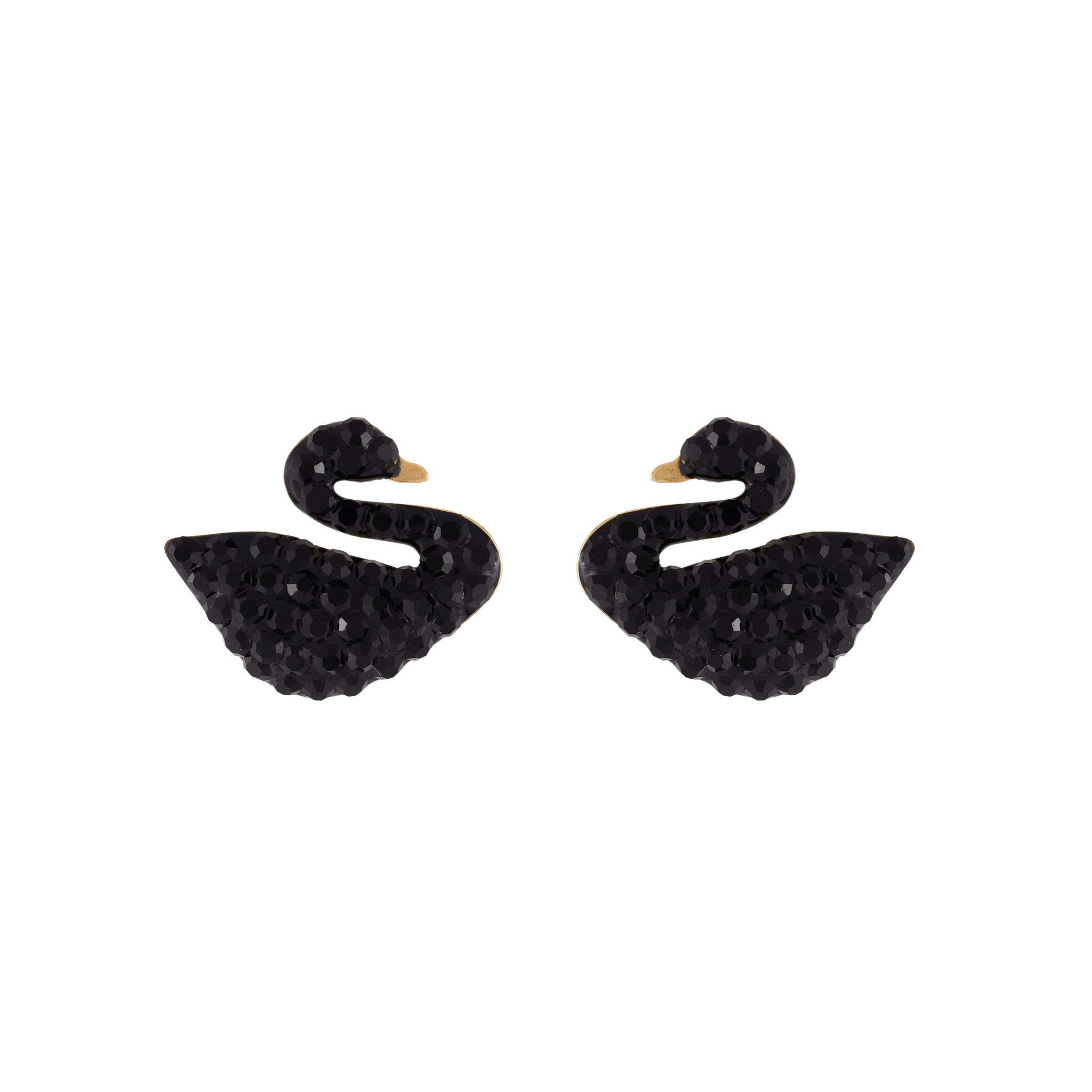 Swan stud earrings for women in 925 silver - YANA SILVER