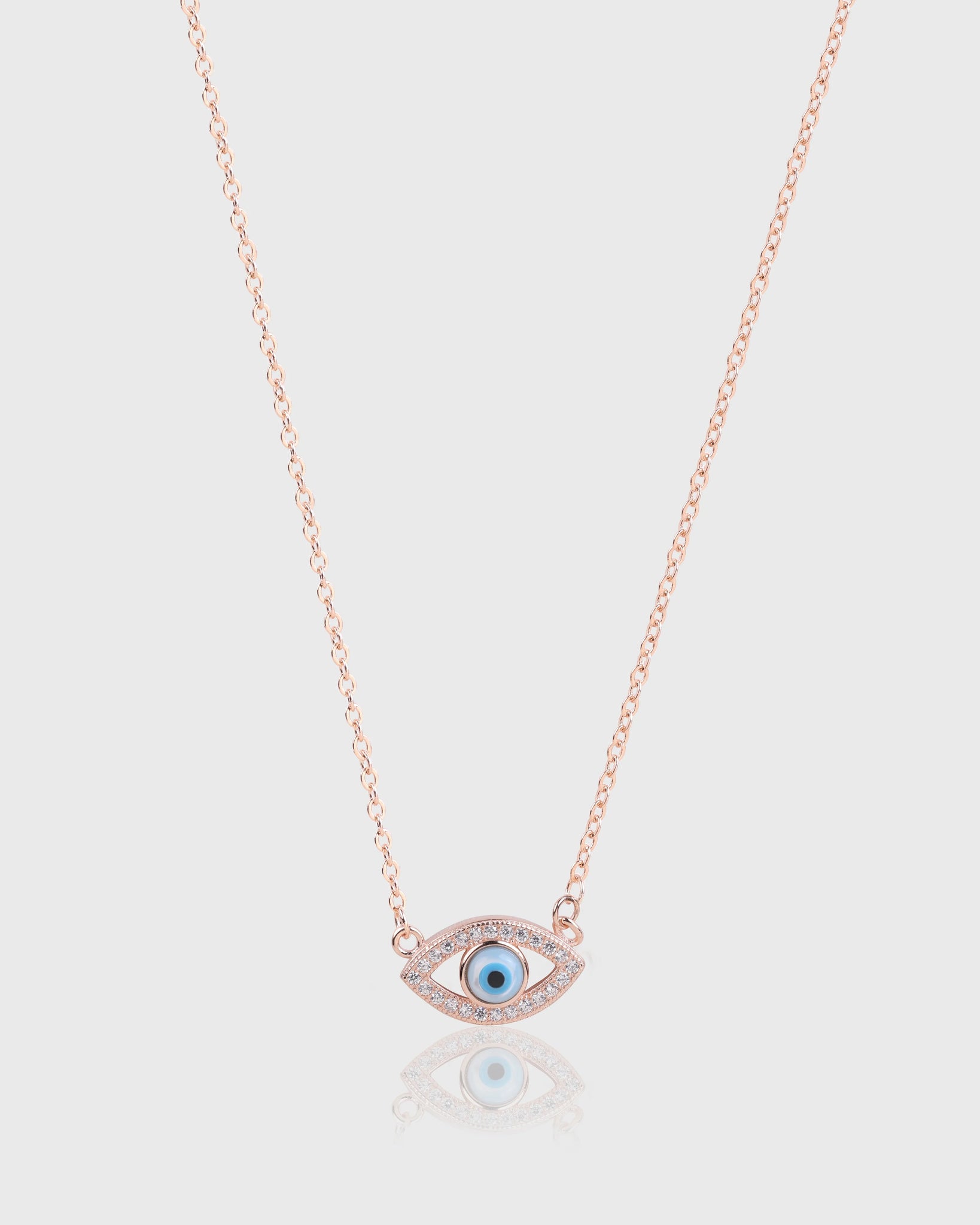 Glendy Desirable Luck Evil Eye Silver Chain With Pendant