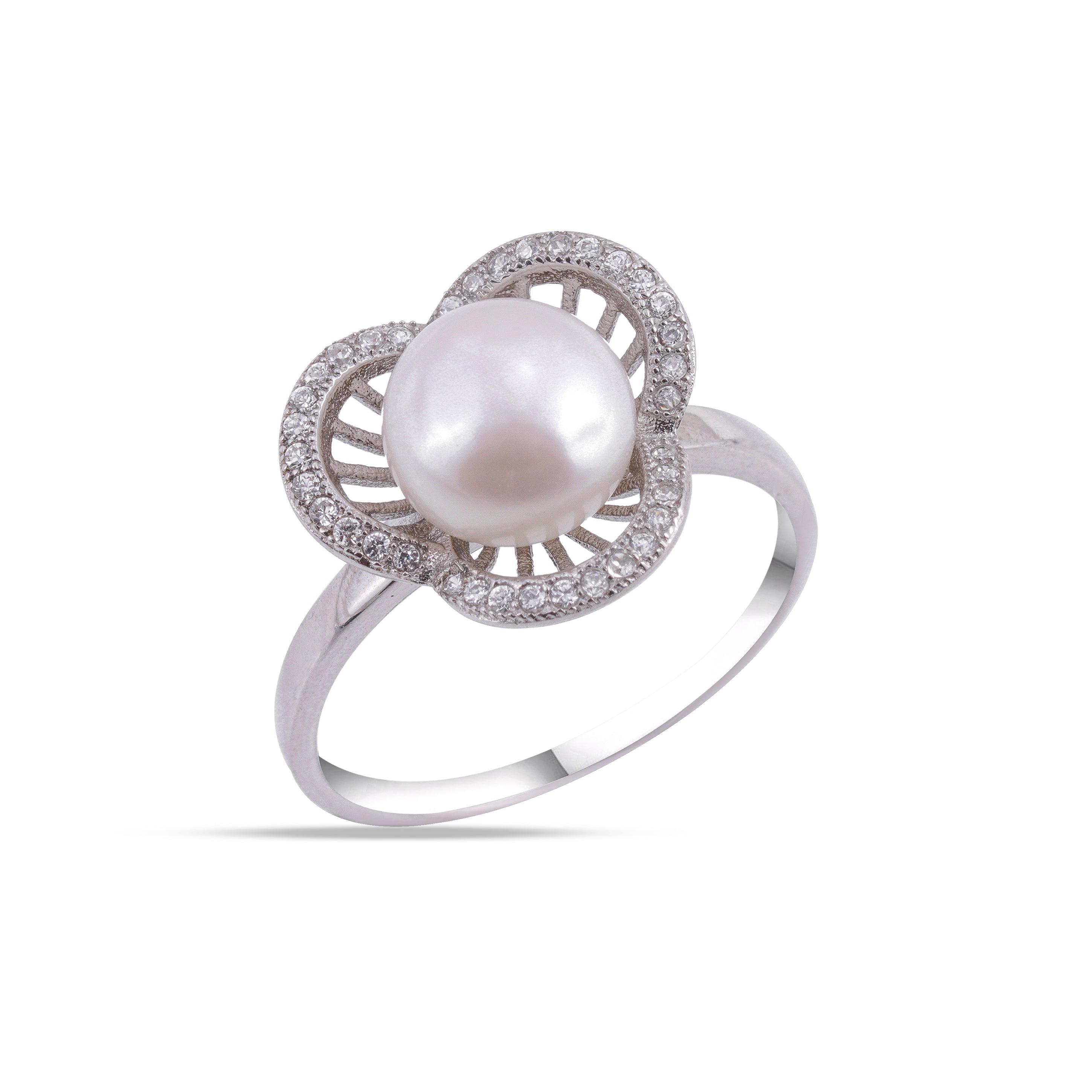 Amazon.com: The Pearl Source 14K Gold 10-11mm Round Genuine Golden South  Sea Cultured Pearl Abigail Ring for Women: Clothing, Shoes & Jewelry